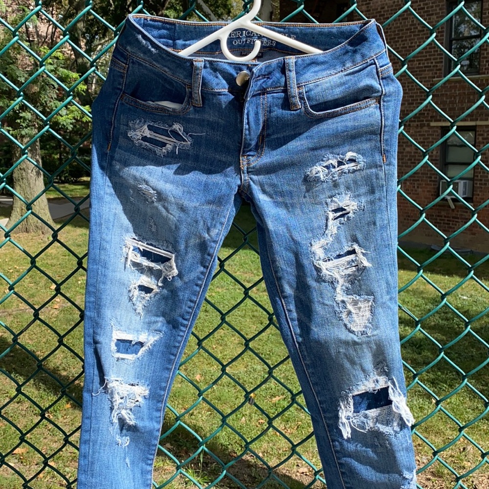 American eagle outfitters stretch low waist